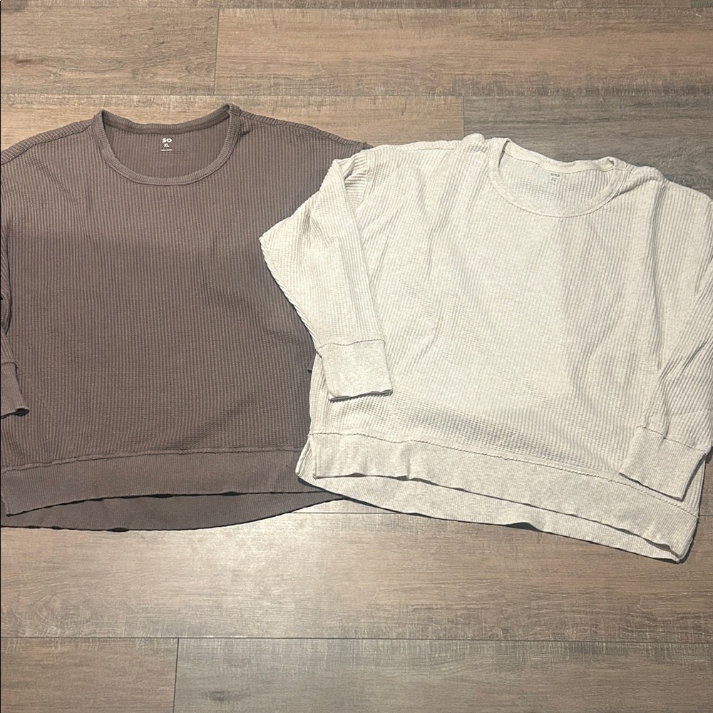 XL Oversized Waffle Shirts